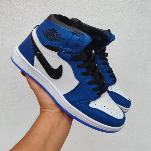 Jordan retro blanco/rey